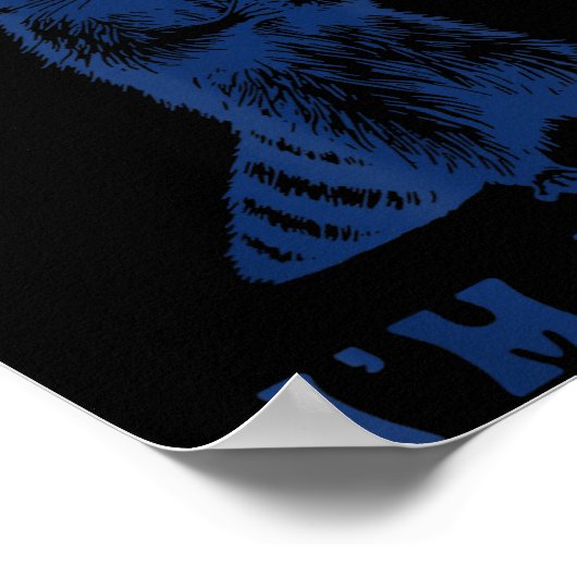 Ich bin nicht nötig, ich bin Wanty Funny Raccoon Poster (Ecke)