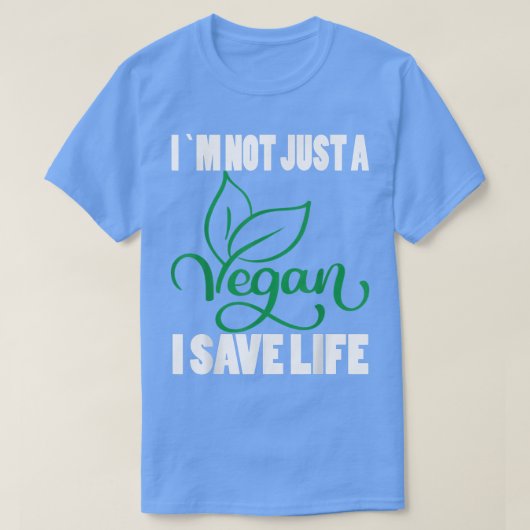 Ich bin nicht nur ein Vegan Ich Rettete Leben Vege T-Shirt (Design vorne)