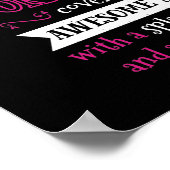 Ich bin nicht nur eine Personalisierte Typografie Poster (Ecke)