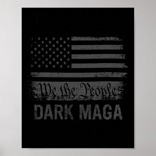 Ich bin nicht nur Mega, ich bin Dark Mega Pro Trum Poster (Vorne)