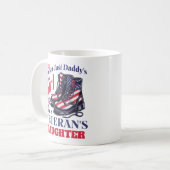 Ich bin nicht nur Papa's Girl, ich bin Veteranento Kaffeetasse (Vorderseite Links)