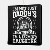 Ich bin nicht nur Papys kleine Mädchen-Bauerntocht Keramikornament (Links)