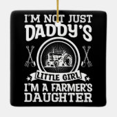 Ich bin nicht nur Papys kleine Mädchen-Bauerntocht Keramikornament (Rückseite)