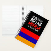 Ich bin nicht perfekt, aber armenisch aus Armenien Notizblock (Innen)