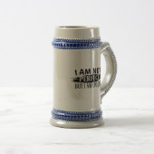 Ich bin nicht perfekt, aber einzigartig bierglas (VorderseiteRechts)