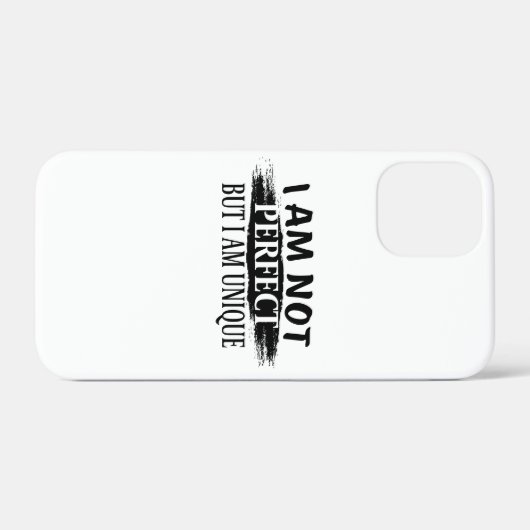 Ich bin nicht perfekt, aber einzigartig Case-Mate iPhone hülle (Rückseite (Horizontal))
