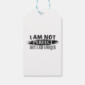 Ich bin nicht perfekt, aber einzigartig geschenkanhänger (Rückseite)
