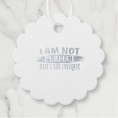Ich bin nicht perfekt, aber einzigartig geschenkanhänger (Vorderseite)
