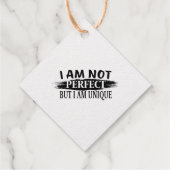 Ich bin nicht perfekt, aber einzigartig geschenkanhänger (Rückseite)