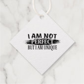 Ich bin nicht perfekt, aber einzigartig geschenkanhänger (Rückseite)