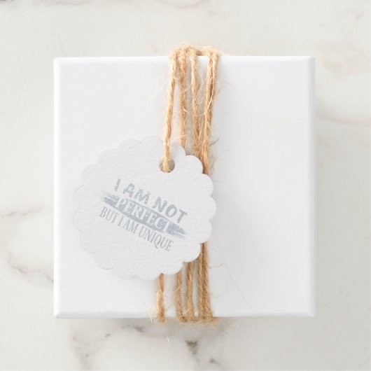 Ich bin nicht perfekt, aber einzigartig geschenkanhänger (Mit Box)