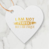 Ich bin nicht perfekt, aber einzigartig geschenkanhänger (Vorderseite)