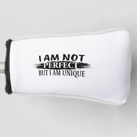Ich bin nicht perfekt, aber einzigartig golf headcover (Vorderseite)
