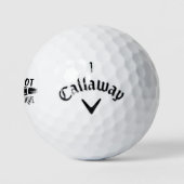 Ich bin nicht perfekt, aber einzigartig golfball (Logo)