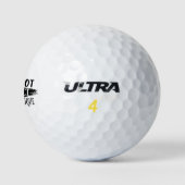 Ich bin nicht perfekt, aber einzigartig golfball (Logo)