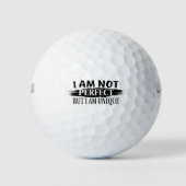 Ich bin nicht perfekt, aber einzigartig golfball (Vorderseite)