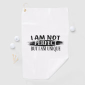 Ich bin nicht perfekt, aber einzigartig golfhandtuch (Insitu)