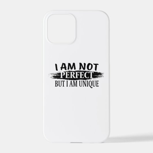 Ich bin nicht perfekt, aber einzigartig iPhone hülle (Rückseite)