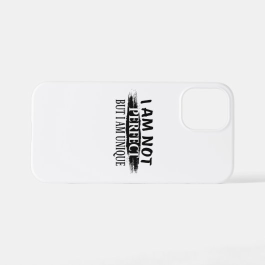 Ich bin nicht perfekt, aber einzigartig iPhone hülle (Rückseite (Horizontal))