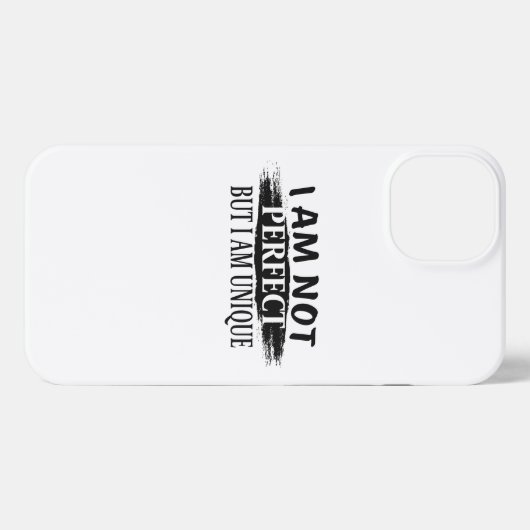 Ich bin nicht perfekt, aber einzigartig iPhone hülle (Rückseite (Horizontal))