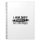 Ich bin nicht perfekt, aber einzigartig notizblock (Vorderseite)