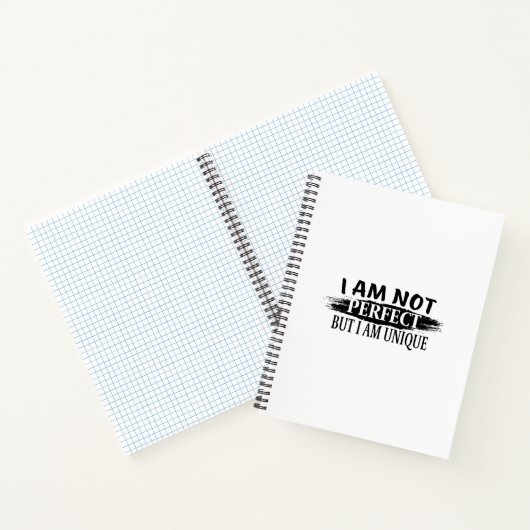 Ich bin nicht perfekt, aber einzigartig notizblock (Innenseite)