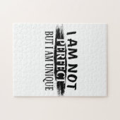 Ich bin nicht perfekt, aber einzigartig puzzle (Horizontal)