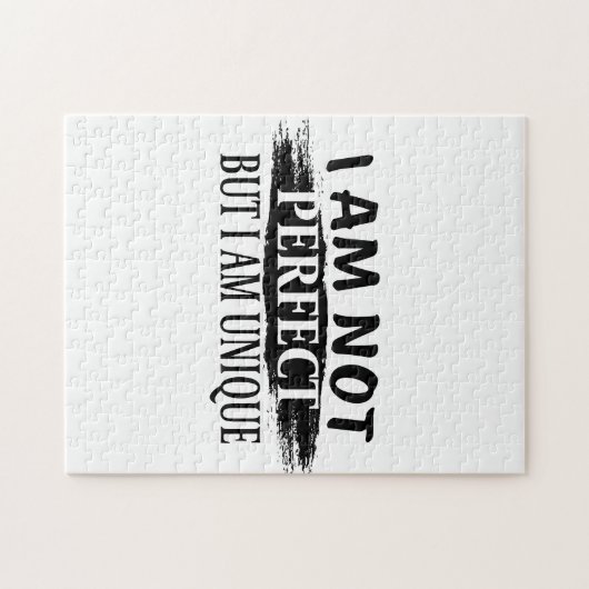 Ich bin nicht perfekt, aber einzigartig puzzle (Horizontal)