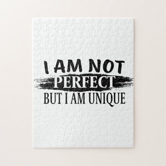 Ich bin nicht perfekt, aber einzigartig puzzle (Vertikal)