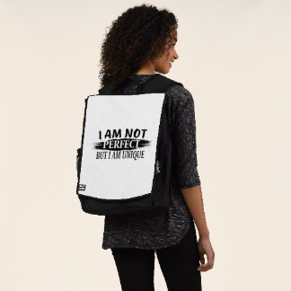 Ich bin nicht perfekt, aber einzigartig rucksack