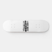 Ich bin nicht perfekt, aber einzigartig skateboard (Horizontal)