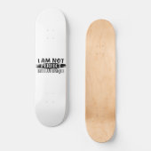 Ich bin nicht perfekt, aber einzigartig skateboard (Vorderseite)