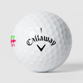 Ich bin nicht perfekt, aber ich bin einzigartig golfball (Logo)