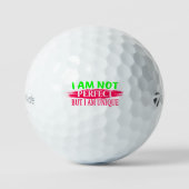 Ich bin nicht perfekt, aber ich bin einzigartig golfball (Vorderseite)