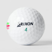 Ich bin nicht perfekt, aber ich bin einzigartig golfball (Logo)