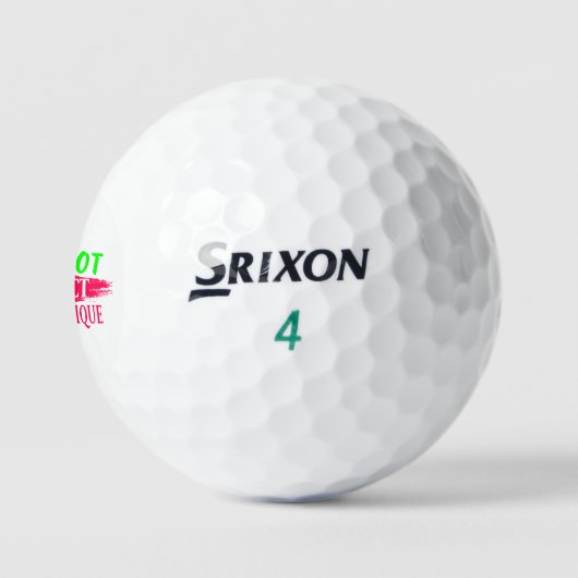 Ich bin nicht perfekt, aber ich bin einzigartig golfball (Logo)