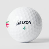 Ich bin nicht perfekt, aber ich bin einzigartig golfball (Logo)