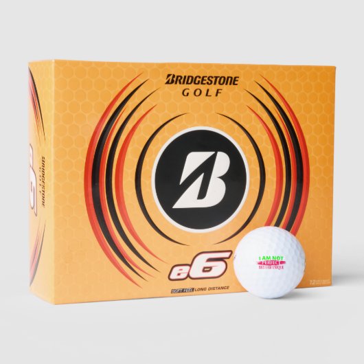 Ich bin nicht perfekt, aber ich bin einzigartig golfball (Verpackungen)