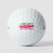 Ich bin nicht perfekt, aber ich bin einzigartig golfball (Vorderseite)