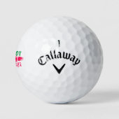 Ich bin nicht perfekt, aber ich bin einzigartig golfball (Logo)