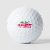 Ich bin nicht perfekt, aber ich bin einzigartig golfball (Vorderseite)