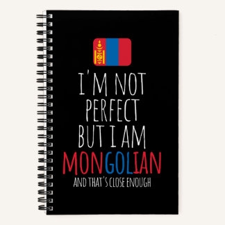 Ich bin nicht perfekt, aber ich bin mongolisch aus notizblock