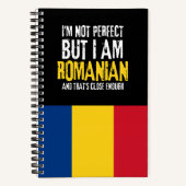 Ich bin nicht perfekt, aber ich bin Rumänin aus Ru Notizblock (Vorderseite)