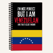Ich bin nicht perfekt, aber ich bin Venezuelaner a Notizblock (Vorderseite)