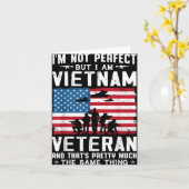 Ich bin nicht perfekt, aber ich bin Vietnamveteran Karte (Gelbe Blume)