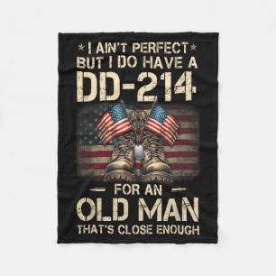 Ich bin nicht perfekt, aber ich habe einen Dd-214 Fleecedecke