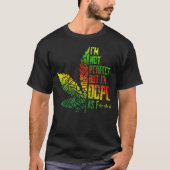 Ich bin nicht perfekt, aber ich_m Dope als Hippie  T-Shirt (Vorderseite)