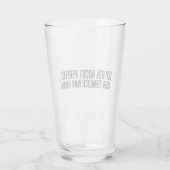 Ich bin nicht perfekt - aber ziemlich nah dran! glas (Rückseite)