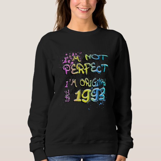 Ich bin nicht perfekt, ich bin original seit 1963  sweatshirt (Vorderseite)