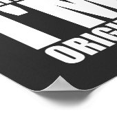 Ich bin nicht perfekt, ich bin originell inspirier poster (Ecke)